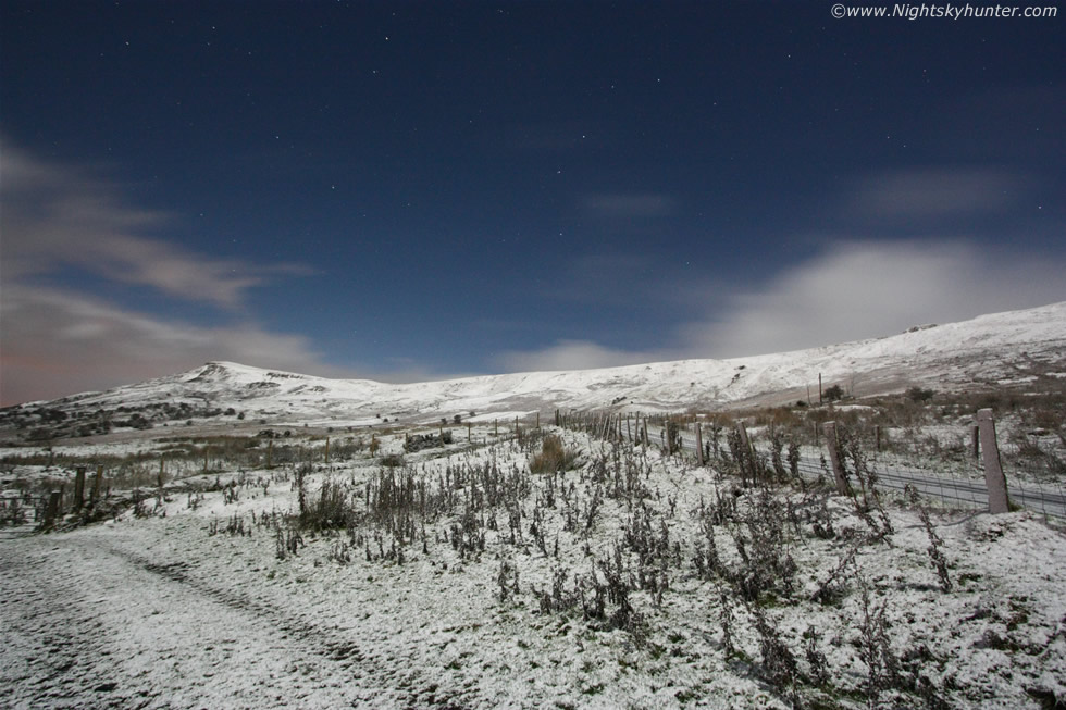 Moonlit Snow On Glenshane Pass 