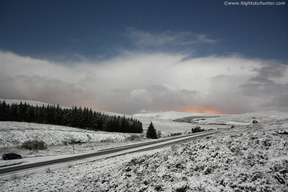 Moonlit Snow On Glenshane Pass