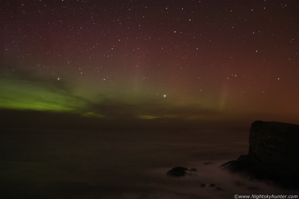 Aurora Borealis, Antrim Coast, N. Ireland