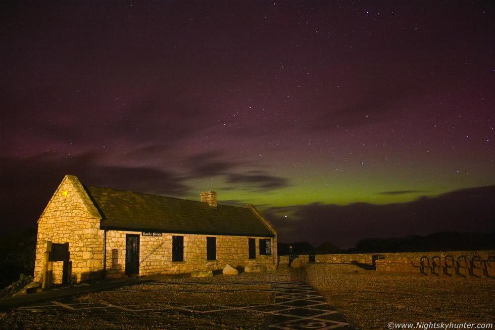 Aurora Borealis, Ballintoy Harbour, Antrim Coast, N. Ireland