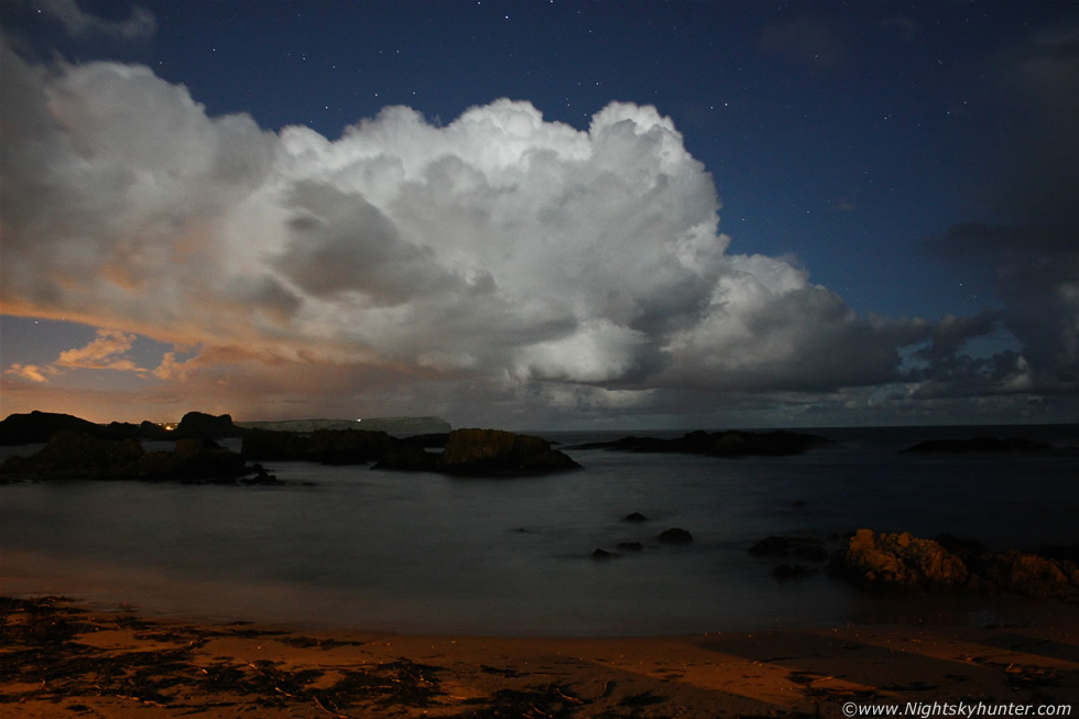 Ballintoy Harbour Moonlit Convection & Stars