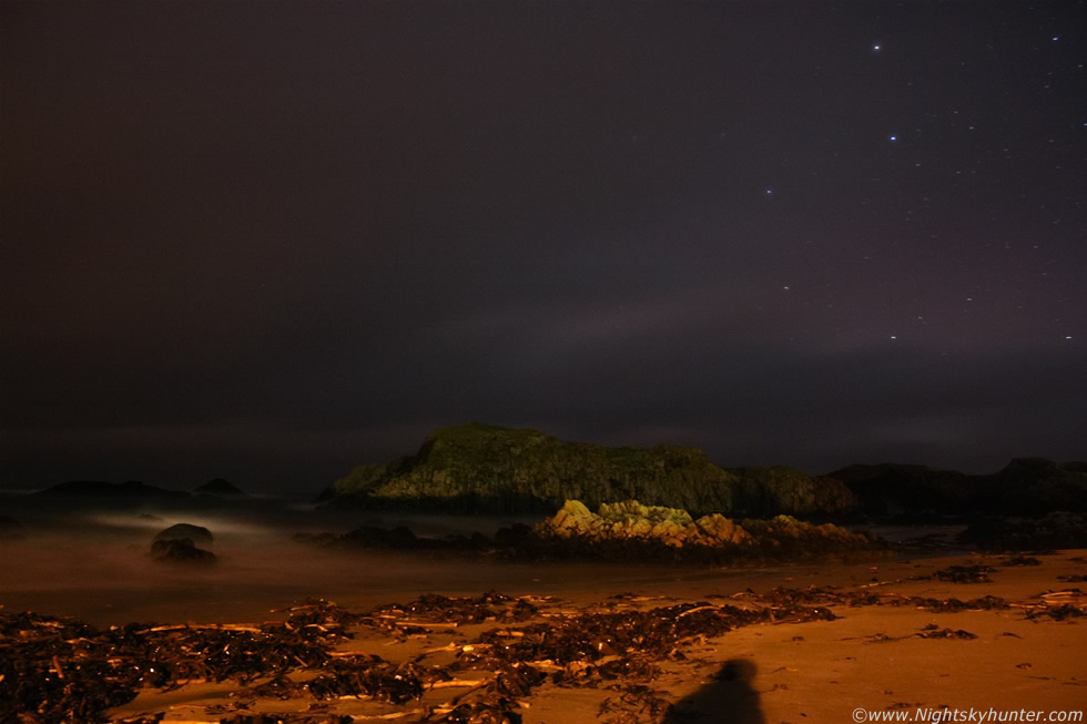 Ballintoy Harbour Night Storms & Stars