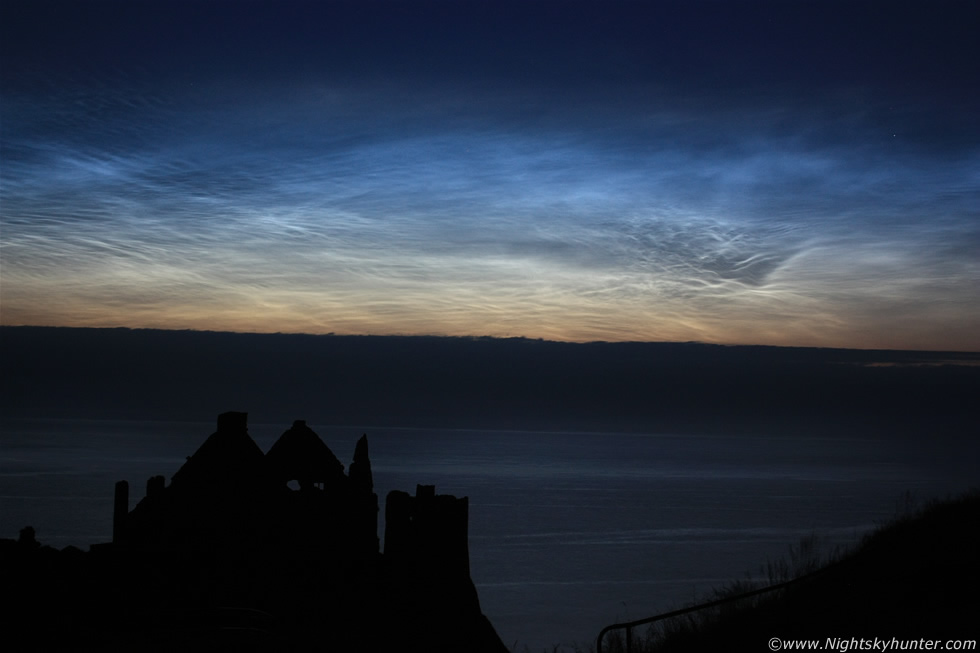 Dunluce Castle Noctilucent Cloud Display