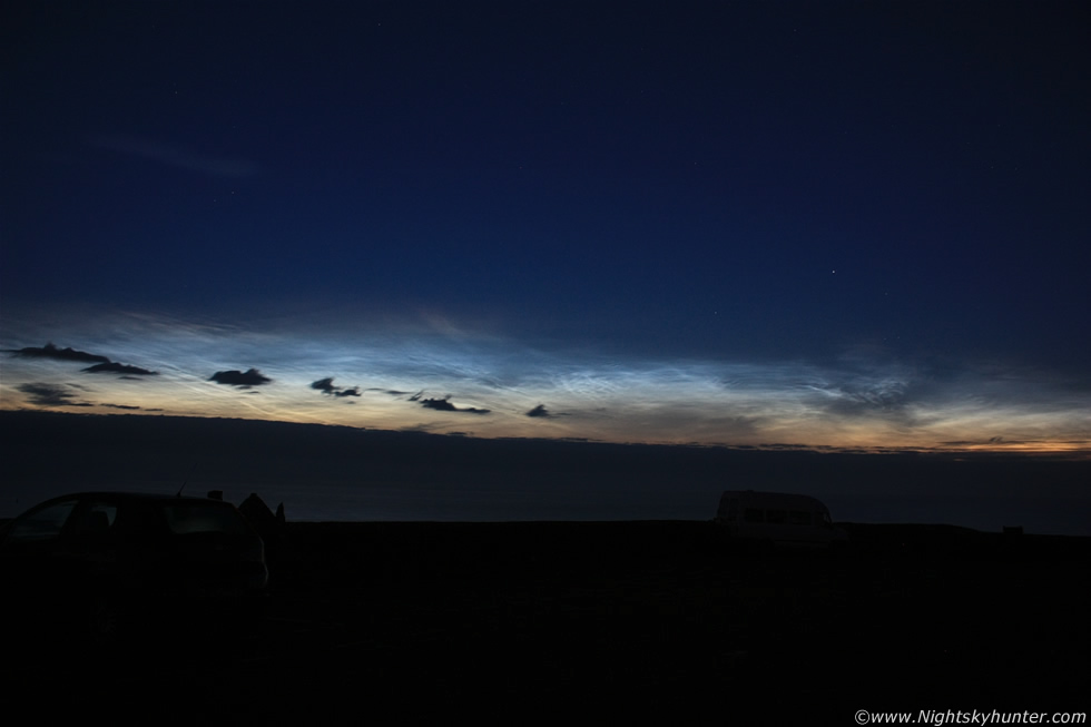 Dunluce Castle Noctilucent Cloud Display