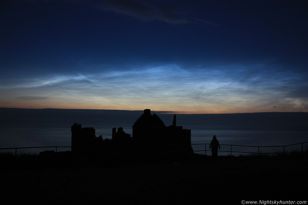 Dunluce Castle Noctilucent Cloud Display