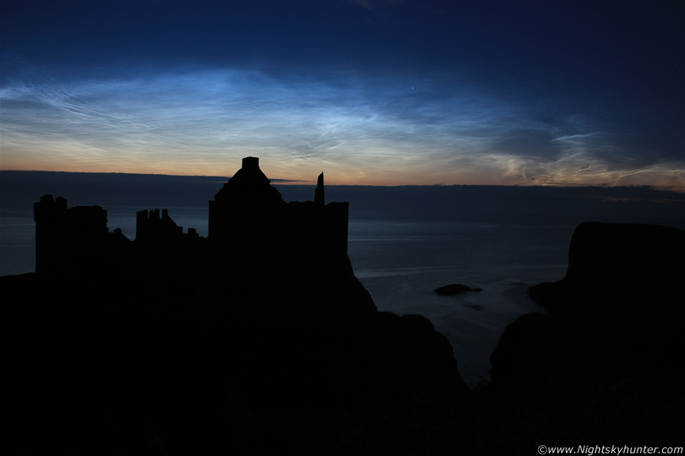 Dunluce Castle Noctilucent Cloud Display