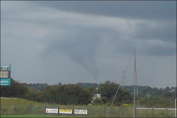 Ardboe Funnel Cloud, credit: BBC