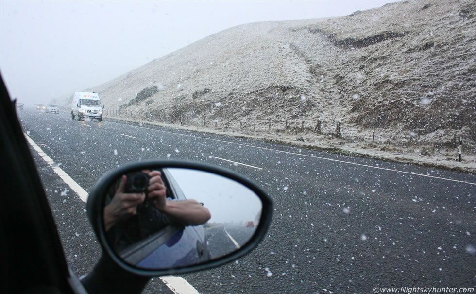 Glenshane Pass Snow Showers, Planets & Aurora