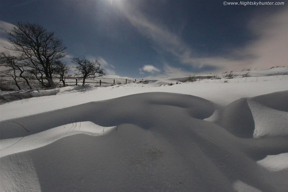 Glenshane Pass Moonlit Snow Drift