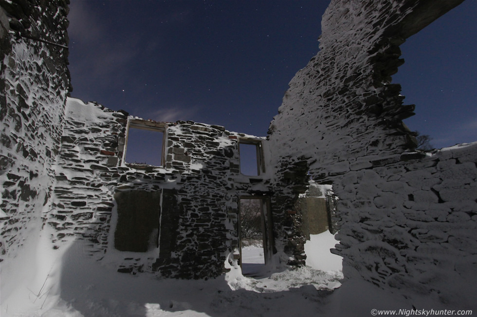 Glenshane Pass Moonlit Snow