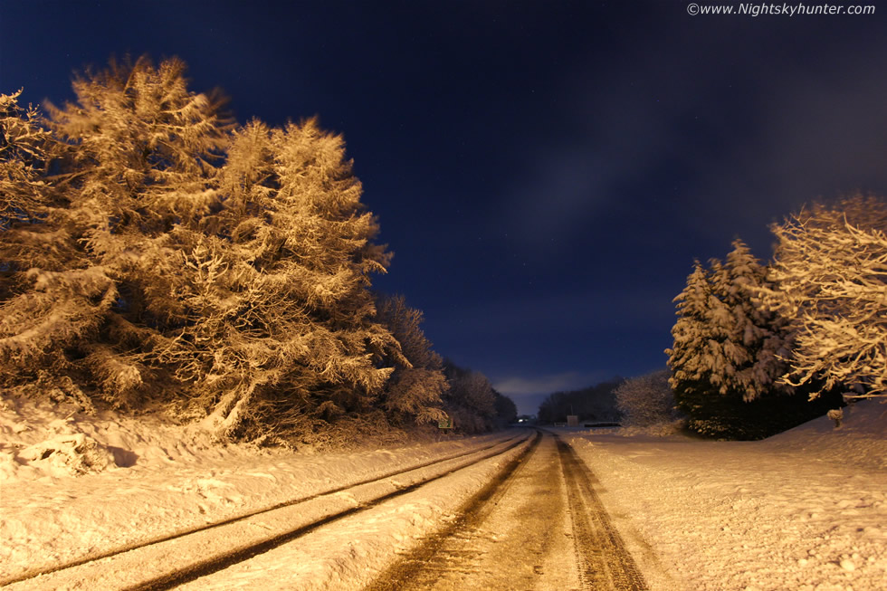 Coleraine Road, Maghera Night Snow