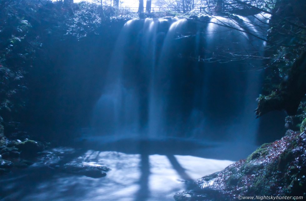Glenariff Full Moon Waterfall