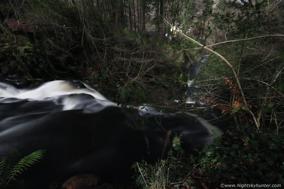 Glenariff Full Moon Waterfall