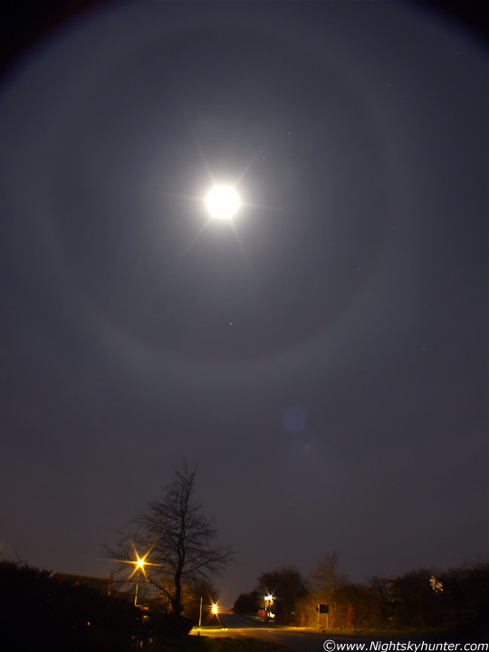 22 & 9 Degree Moon Halo