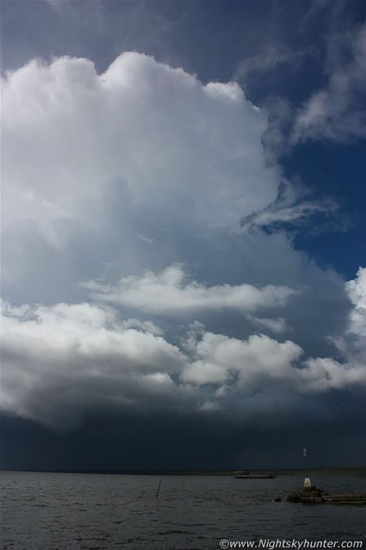 Massive Storm Cells Over Lough Neagh