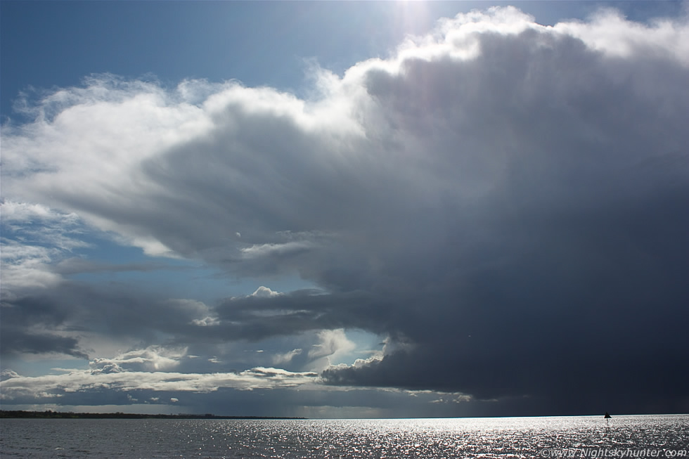 Massive Storm Cells Over Lough Neagh