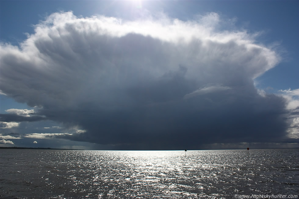Massive Storm Cells Over Lough Neagh