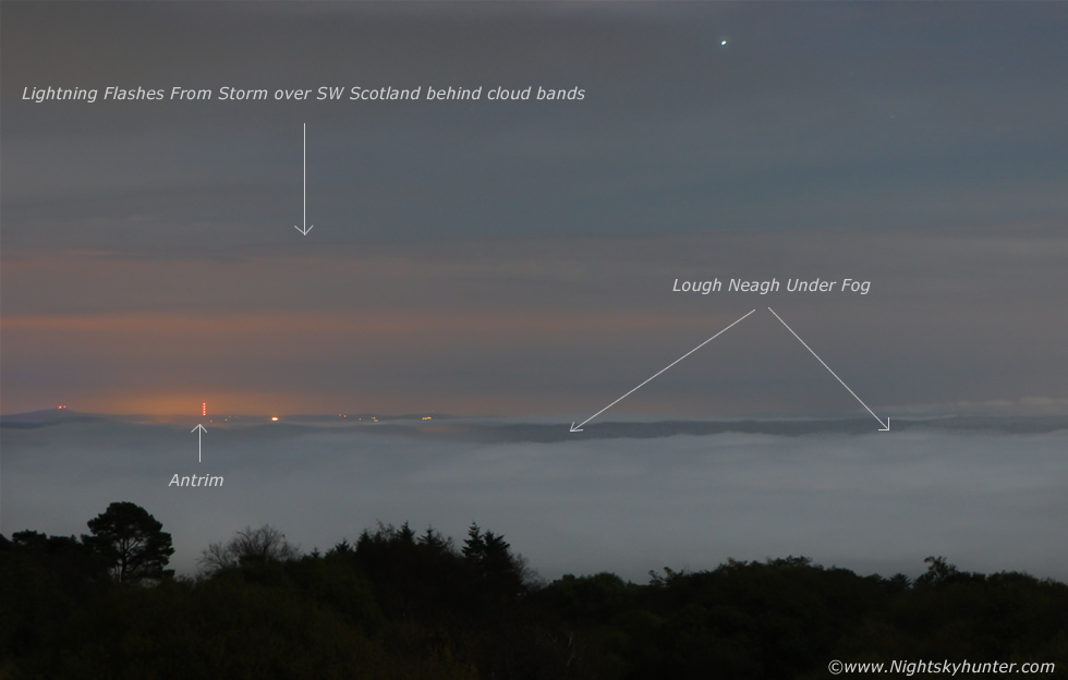 Lough Neagh Moonlit Fog