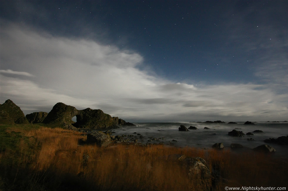 Moonlit Ocean Storms - Antrim Coast