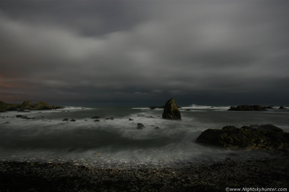 Moonlit Ocean Storms - Antrim Coast