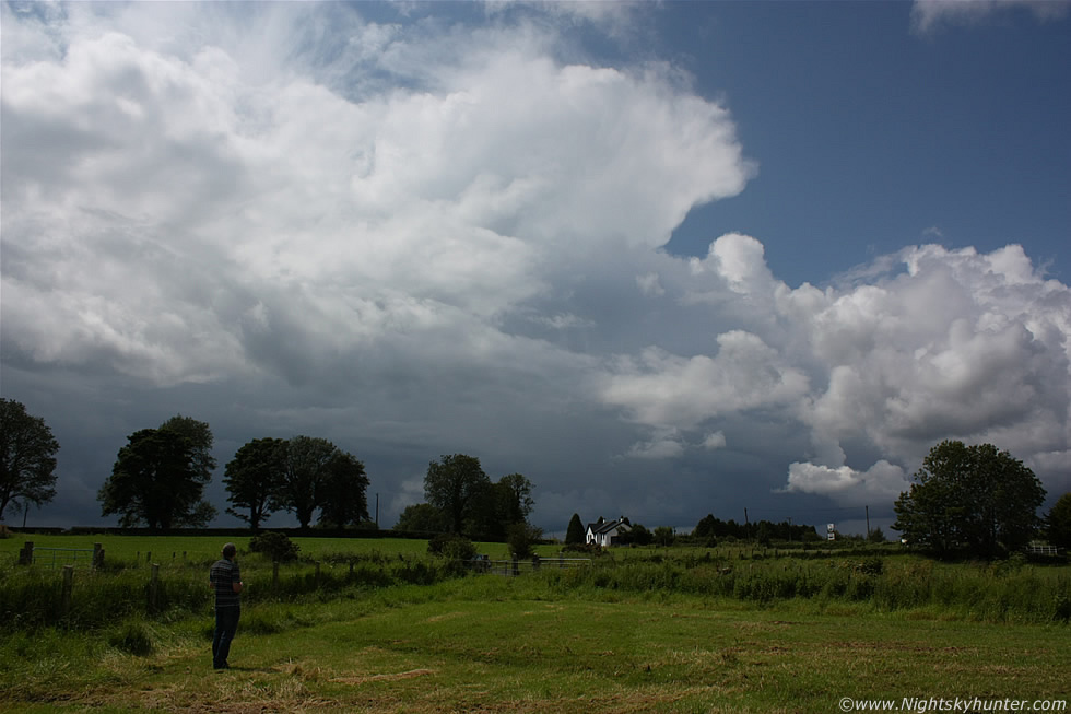 Shelf Cloud/Gust Front & Thunderstorm, Glenshane Road, July 7th 2011