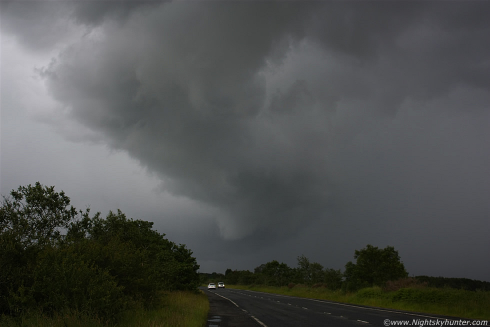 Shelf Cloud/Gust Front, Glenshane Road, July 7th 2011
